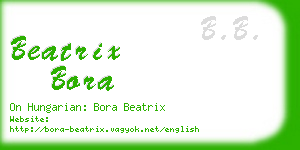 beatrix bora business card